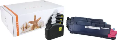 Produktbild von 4-farbig [ black/cyan/magenta/yellow ] RainbowKit Toner 3.5-TK5140KCMY-KIT kompatibel mit Kyocera TK-5140K [ 1T02NR0NL0 ]  Seiten: 22.000