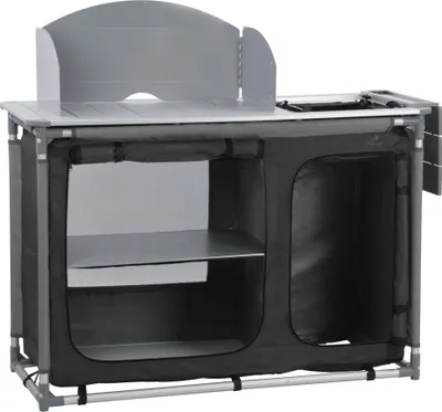 Image de Armoire de camping CampFeuer, armoire de camping pour tente, protection anti-éclaboussures, lavabo, 117 cm x 50 cm x 109,5 cm