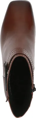 Produktbild von Caprice Damen Stiefelette Karree Spitze elegant Blockabsatz Schnalle 9-25315-41, Größe:37 EU, Farbe:Braun