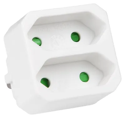 Imagen del producto de Adaptador divisor europeo (para dos enchufes)