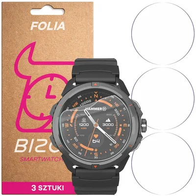Produktbild von 3x Schutzfolie für den Bildschirm für Huawei Watch GT 3 Pro 46 mm, Bizon Watch HydroFlex