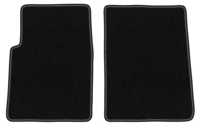 Productafbeelding van Velours voormatten voor Hyundai Galloper 1991-2003 – 2-delig, zwart, op maat – Wielganizator BASIC