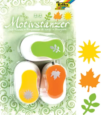 Produktbild von folia Motiv-Locher "Ganzjahresmotive" klein Set 2