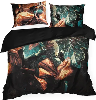 Immagine prodotto di Biancheria da letto Eva16 160x200 + 70x80 cm in morbido raso nero