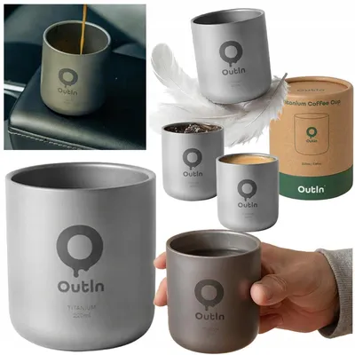 Productafbeelding van Outin, roestvrijstalen beker "LEKKI", thermisch geïsoleerd, 220 ml, geschikt voor NANO koffiezetapparaat
