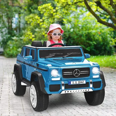 Produktbild von GOPLUS Mercedes-Benz Maybach Kinder Elektroauto, Kinderauto mit 2,4 Ghz Fernbedienung, Softstart, 2-Stufig Geschwindigkeit, MP3, LED-Licht, Sicherheitsgurt, Kinderfahrzeug für Kinder 3-8 Jahre