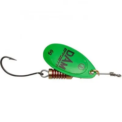 Obrázek produktu pro Dam Effzett Rotačka Spinner Single Hook 6g Green