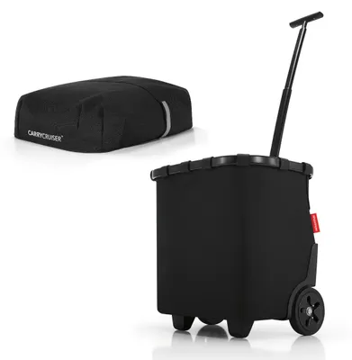 Produktbild von reisenthel Set carrycruiser + gratis Cover Einkaufswagen trolley frame black schwarz OE7040