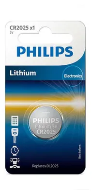 Produktbild von Philips Lithium 3.0V Knopfzelle CR2025