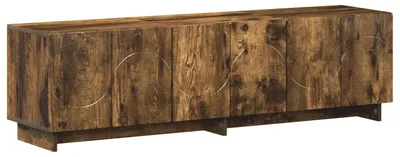 Immagine prodotto di Mobile TV a basso profilo, dimensioni 140 x 34,5 x 40 cm, realizzato in legno impiallacciato effetto noce