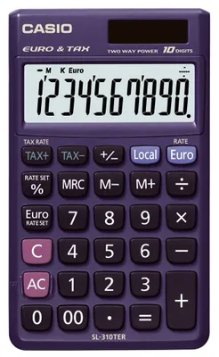 Produktbild von CASIO SL-310TER+ Taschenrechner schwarz