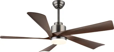 Produktbild von Energiespar Deckenventilator mit LED Beleuchtung und Fernbedienung Modesto 132 cm