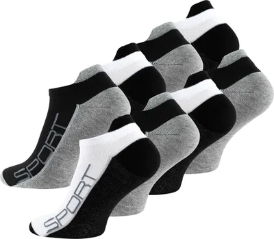 Produktbild von Vincent Creation® Sneaker Socken 8 Paar, mit Hochferse 43-46