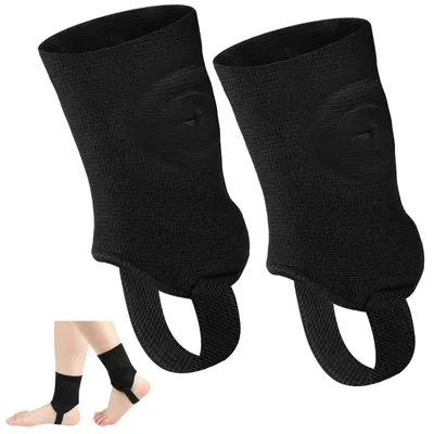 Produktbild von Knöchelschutz für Fußball, unisex-Fußbandage für Training und Wettkampf, schwarz, Größe M