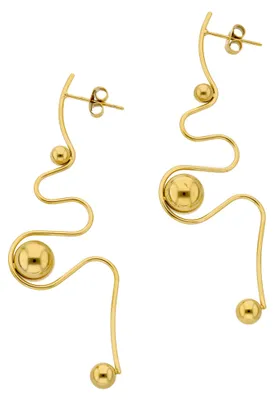 Image de Boucles d'oreilles pour femmes NAHIMA - Or. Taille unique