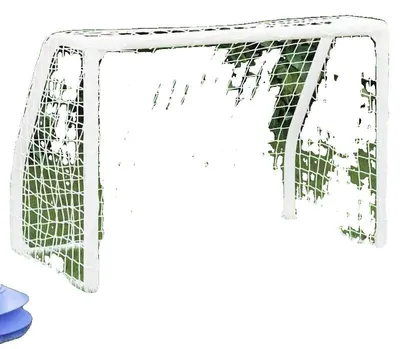 Obrázek produktu pro Fotbalové branky, kovová konstrukce, přenosný design, bílá barva
