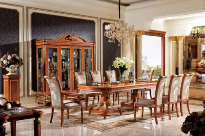 Immagine prodotto di Tavolo da pranzo 4 sedie sedia sala da pranzo set barocco rococò tavoli tavolo E62 nuovo
