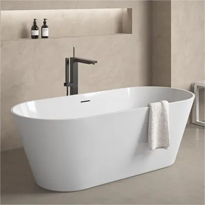Immagine prodotto di Vasca da bagno autoportante SERENA in acrilico bianco da 170 cm