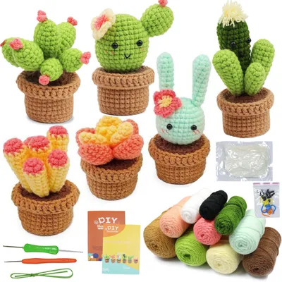 Productafbeelding van Haakset voor beginners, een complete set met garen, haaknaalden, instructies en kleuren voor dit hobbyproject
