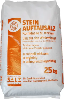 Produktbild von SWS Stein-Auftausalz Streusalz Kornklasse M | Sack (25 kg)