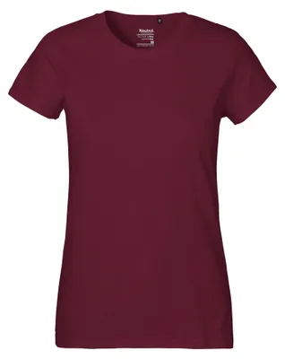 Image de Neutre - T-shirt pour femmes, classique LT3466 (L) (bordeaux)