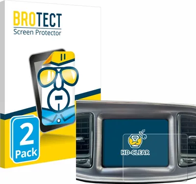 Produktbild von 2x Für Dodge Challenger Uconnect 8.4" 2015-2022 Schutzfolie BROTECT Displayschutz Display Schutz Folie Klar Transparent