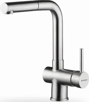 Produktbild von PYRAMIS 090917203 Einhebelmischer CAPRICCIO - EDELSTAHL massiv - mit Zugauslauf / Armatur / Mischbatterie