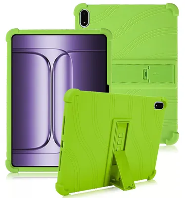 Obrázek produktu pro Tableta Pouzdro pro OnePlus Pad 3/OnePlus Pad 2 Pro 13,2", nárazuvzdorné měkké silikonové ochranné pouzdro se stojánkem Zelená