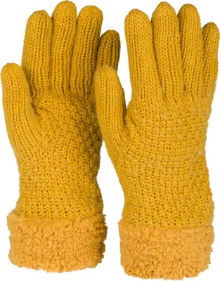 Produktbild von styleBREAKER Damen warme Winter Handschuhe mit Perlmuster und Fleece, Thermo Strickhandschuhe, Fingerhandschuhe 09010032