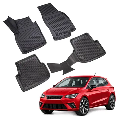 Image de Tapis De Sol en Caoutchouc 3D Compatible avec Seat Ibiza 5 Depuis 2017 4pcs