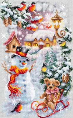 Produktbild von Magic Needle Zweigart Edition Kreuzstich Set "Winterferien", Zählmuster, 17x27cm