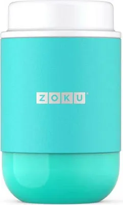 Imagen del producto de ZOKU - Contenedor para alimentos, modelo L, 500 ml, color turquesa, referencia ZK 306-TL, código de barras 815706021965