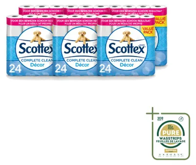 Zdjęcie produktu dla 6 rolek papieru toaletowego Scottex - 2 warstwy - opakowanie zbiorcze - 6 sztuk