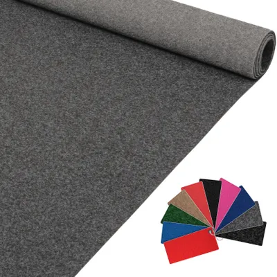 Teppich 60x150cm AXEL Eventteppich BFl-S1 Uni Messeteppich Läufer Grau, Hauptbild
