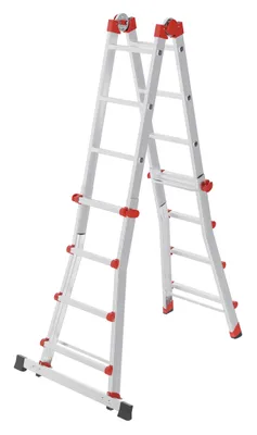 Immagine prodotto di Hailo M80, scala multifunzione in alluminio, 4x4 pioli