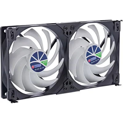 Zdjęcie produktu dla Podwójny wentylator do lodówki Titanium TTC-SC22(C)/V2+ 140x25mm IP55 do zastosowań kempingowych