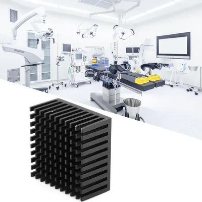 Produktbild von 5-teiliges Kühlkörper-Aluminium-Elektrozubehör für LED-Leiterplatte, 40 x 20 x 40 mm, Schwarz