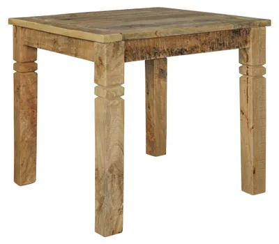 Produktbild von FineBuy Esstisch quadratisch 80 cm Mango Massivholz – Holztisch Design Esszimmertisch massiv, Küchentisch 4 Personen, kleiner rustikaler Esstisch