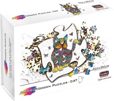 Produktbild von Eureka 2D RainboWooden Puzzle - Katze