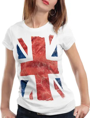 Produktbild von style3 Jack Union Damen T-Shirt großbritannien england london flagge, Farbe:Weiß, Größe:L