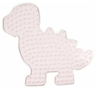 Produktbild von Playbox Stiftplatte Dinosaurier transparent für XL-Bügelperlen