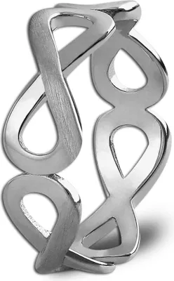 Image de SilberDream Bague 925 Argent Gr. 54 Infinité Femme Bijoux authentiques SDR401J54