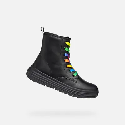 Produktbild von Geox Schwarze Mädchen-Ankle-Boots Phaolae 29
