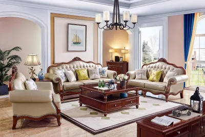Produktbild von Klassischer Tische Holz Couchtische Tisch Wohnzimmer Couchtisch Möbel Design