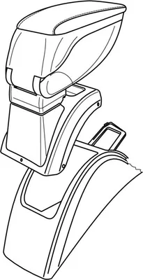 Produktbild von Halterung für Armlehne Lampa für Renault Megane II