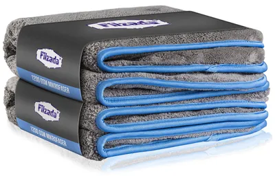 Produktbild von Filzada® 2X Mikrofasertuch Auto 1200 GSM Lackschonend - Poliertuch 42x48cm