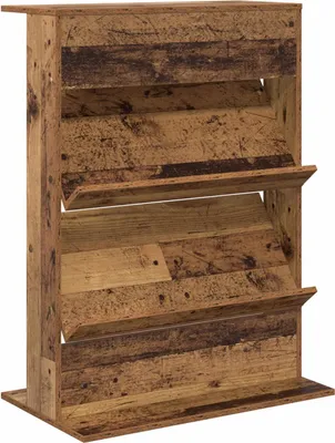 Obrázok produktu pre Regál na časopisy Staré drevo 70 x 41 x 96 cm Kompozitné drevo