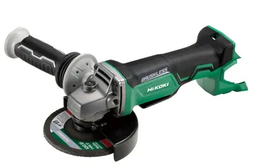 Produktbild von HiKOKI Akku-Winkelschleifer G18DBBALW2Z 18 V 125 mm inkl. Zusatzhandgriff, Spannflansch ,-mutter, Schlüssel, Schruppscheibe, HSC II