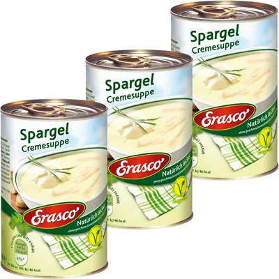 Obrázek produktu pro Erasco chřestová krémová polévka přírodně lahodná vegetariánská 390ml 3 balení