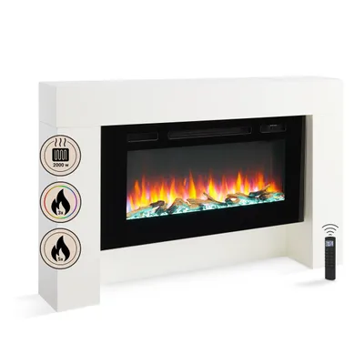 Obrázok produktu pre Elektrický krb BALDERIA Herkules – stojací krb – biely